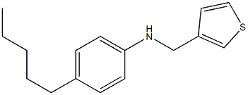 4-pentyl-N-(thiophen-3-ylmethyl)aniline Struktur