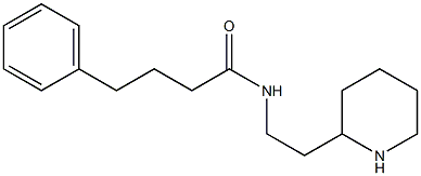 4-phenyl-N-[2-(piperidin-2-yl)ethyl]butanamide Struktur