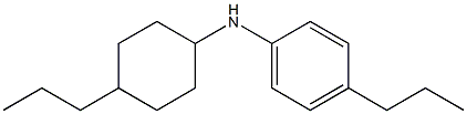 4-propyl-N-(4-propylcyclohexyl)aniline Struktur