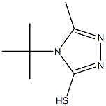 4-tert-butyl-5-methyl-4H-1,2,4-triazole-3-thiol Struktur