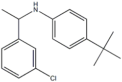 4-tert-butyl-N-[1-(3-chlorophenyl)ethyl]aniline Struktur