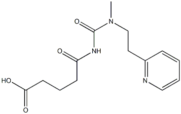 5-({methyl[2-(pyridin-2-yl)ethyl]carbamoyl}amino)-5-oxopentanoic acid Struktur