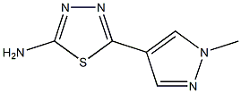 5-(1-methyl-1H-pyrazol-4-yl)-1,3,4-thiadiazol-2-amine Struktur