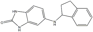 5-(2,3-dihydro-1H-inden-1-ylamino)-2,3-dihydro-1H-1,3-benzodiazol-2-one Struktur