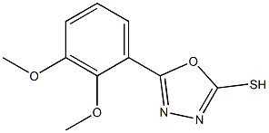 5-(2,3-dimethoxyphenyl)-1,3,4-oxadiazole-2-thiol Struktur