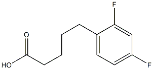 5-(2,4-difluorophenyl)pentanoic acid Struktur