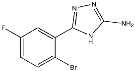 5-(2-bromo-5-fluorophenyl)-4H-1,2,4-triazol-3-amine Struktur