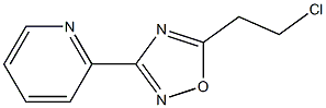 5-(2-chloroethyl)-3-(pyridin-2-yl)-1,2,4-oxadiazole Struktur