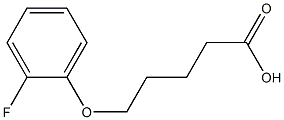 5-(2-fluorophenoxy)pentanoic acid Struktur