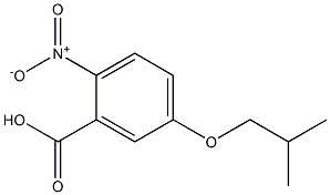 5-(2-methylpropoxy)-2-nitrobenzoic acid Struktur