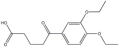 5-(3,4-diethoxyphenyl)-5-oxopentanoic acid Struktur