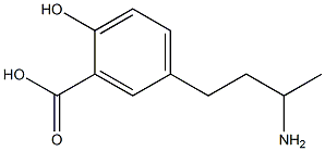 5-(3-aminobutyl)-2-hydroxybenzoic acid Struktur