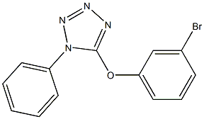 5-(3-bromophenoxy)-1-phenyl-1H-tetrazole Struktur