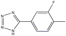 5-(3-fluoro-4-methylphenyl)-1H-1,2,3,4-tetrazole Struktur