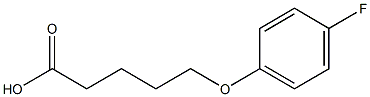 5-(4-fluorophenoxy)pentanoic acid Struktur