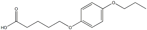 5-(4-propoxyphenoxy)pentanoic acid Struktur