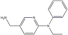 5-(aminomethyl)-N-ethyl-N-phenylpyridin-2-amine Struktur