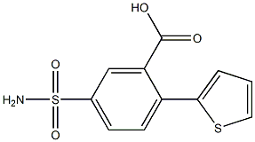 5-(aminosulfonyl)-2-thien-2-ylbenzoic acid Struktur