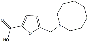 5-(azocan-1-ylmethyl)furan-2-carboxylic acid Struktur