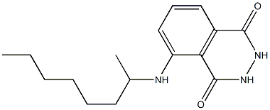 5-(octan-2-ylamino)-1,2,3,4-tetrahydrophthalazine-1,4-dione Struktur