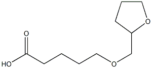 5-(oxolan-2-ylmethoxy)pentanoic acid Struktur