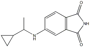 5-[(1-cyclopropylethyl)amino]-2,3-dihydro-1H-isoindole-1,3-dione Struktur