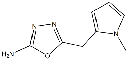 5-[(1-methyl-1H-pyrrol-2-yl)methyl]-1,3,4-oxadiazol-2-amine Struktur