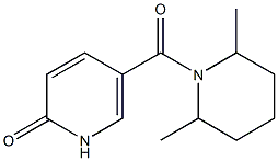 5-[(2,6-dimethylpiperidin-1-yl)carbonyl]-1,2-dihydropyridin-2-one Struktur