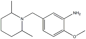 5-[(2,6-dimethylpiperidin-1-yl)methyl]-2-methoxyaniline Struktur