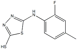 5-[(2-fluoro-4-methylphenyl)amino]-1,3,4-thiadiazole-2-thiol Struktur