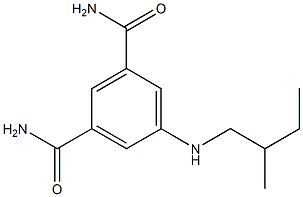 5-[(2-methylbutyl)amino]benzene-1,3-dicarboxamide Struktur