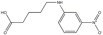 5-[(3-nitrophenyl)amino]pentanoic acid Struktur