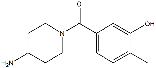 5-[(4-aminopiperidin-1-yl)carbonyl]-2-methylphenol Struktur