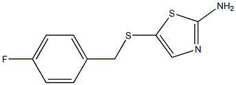 5-[(4-fluorobenzyl)thio]-1,3-thiazol-2-amine Struktur