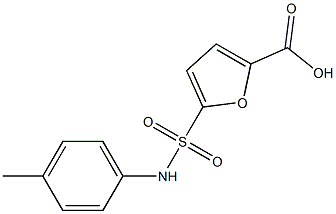 5-[(4-methylphenyl)sulfamoyl]furan-2-carboxylic acid Struktur