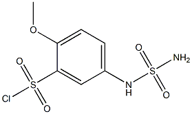 5-[(aminosulfonyl)amino]-2-methoxybenzenesulfonyl chloride Struktur