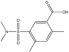 5-[(dimethylamino)sulfonyl]-2,4-dimethylbenzoic acid Struktur