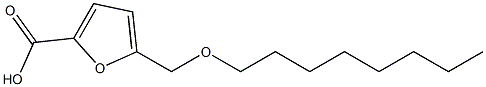 5-[(octyloxy)methyl]furan-2-carboxylic acid Struktur