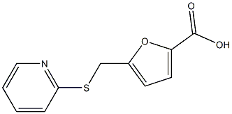 5-[(pyridin-2-ylthio)methyl]-2-furoic acid Struktur