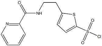 5-[2-(pyridin-2-ylformamido)ethyl]thiophene-2-sulfonyl chloride Struktur