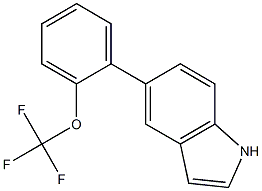 5-[2-(trifluoromethoxy)phenyl]-1H-indole Struktur