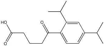 5-[2,4-bis(propan-2-yl)phenyl]-5-oxopentanoic acid Struktur