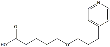 5-[3-(pyridin-4-yl)propoxy]pentanoic acid Struktur