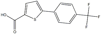 5-[4-(trifluoromethyl)phenyl]thiophene-2-carboxylic acid Struktur