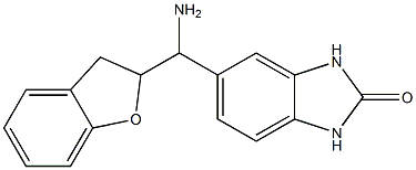 5-[amino(2,3-dihydro-1-benzofuran-2-yl)methyl]-2,3-dihydro-1H-1,3-benzodiazol-2-one Struktur