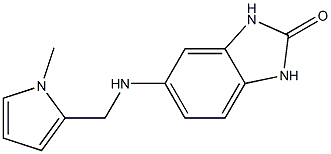 5-{[(1-methyl-1H-pyrrol-2-yl)methyl]amino}-2,3-dihydro-1H-1,3-benzodiazol-2-one Struktur