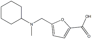 5-{[cyclohexyl(methyl)amino]methyl}furan-2-carboxylic acid Struktur