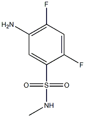 5-amino-2,4-difluoro-N-methylbenzene-1-sulfonamide Struktur