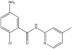 5-amino-2-chloro-N-(4-methylpyridin-2-yl)benzamide Struktur