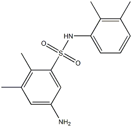 5-amino-N-(2,3-dimethylphenyl)-2,3-dimethylbenzene-1-sulfonamide Struktur